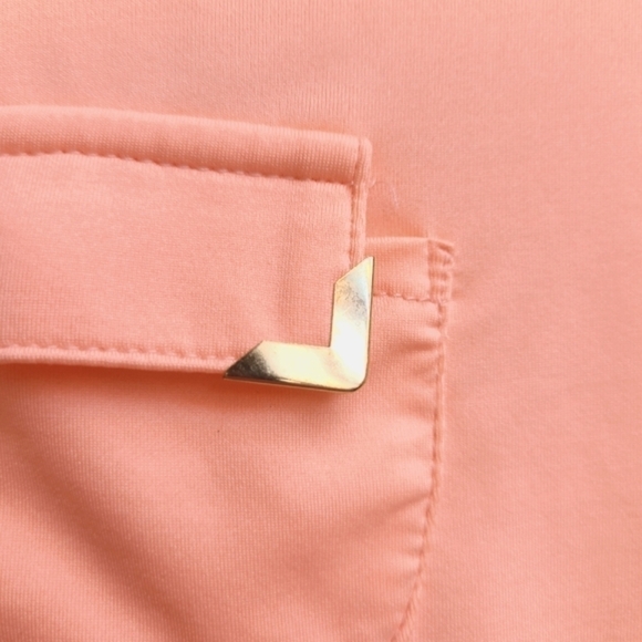 Jamie Sadock Light-weight 1/4 Zip Shirt, Sheer Undersleeve, Long Sleeve, Size M - Picture 9 of 14